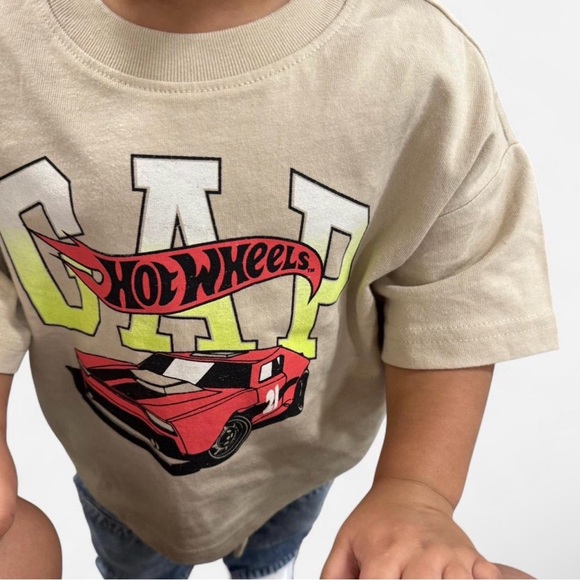 GAP Other - GAP x Hot Wheels Cream Baby Tee